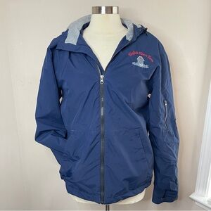 SPORT-TEK Unisex Foolish Heart Farm Navy Insulated All-Weather Hooded Jacket